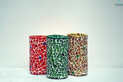 Mosaik-Kerzenhalter